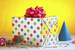 nicely wrapped gift