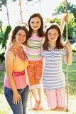 mom and daughters