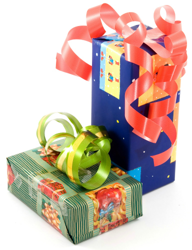 two cool gifts wrapped very cute